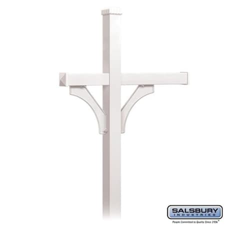 Salsbury Industries Salsbury 4873WHT Deluxe Mailbox Post 4873WHT
